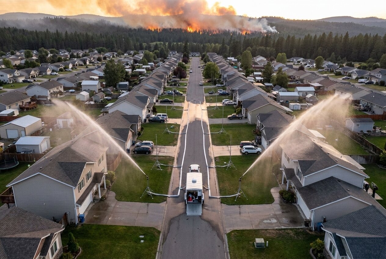 HydroDome mobile deployed in a community